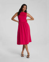 SPANXsmooth® Jersey High Neck Midi Dress | Fuchsia