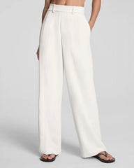 SPANX® CarryOn Pleated Wide Leg Pant | Ivory