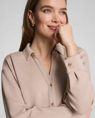 SPANX® AirEssentials® Oversized Button Down | Dune