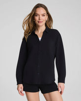 SPANX® AirEssentials® Oversized Button Down | Very Black