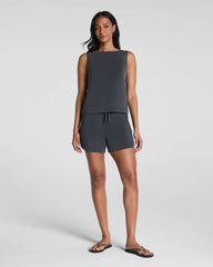 SPANX AirEssentials® Sandwashed Boatneck Tank | Graphite