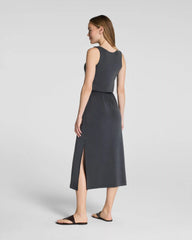 SPANX AirEssentials® Sandwashed Drawstring Maxi Tank Dress | Graphite
