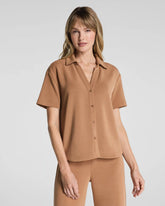 SPANX AirEssentials® Sandwashed Button-Down Shirt | Maplewood