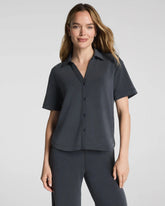 SPANX AirEssentials® Sandwashed Button-Down Shirt | Graphite