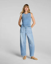 SPANXsupersmooth® Authentic 360 Lightweight Utility Barrel Leg Jeans | Seaside Blue