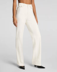 SPANXsupersmooth® Stretch Twill Easy Flare Pant | Ivory
