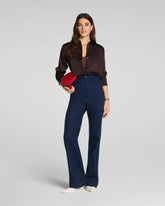 SPANXsupersmooth® Stretch Twill Easy Flare Pant | Timeless Navy