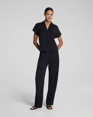 SPANX® CarryOn Collared Tee | Classic Black