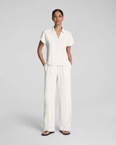SPANX® CarryOn Pleated Wide Leg Pant | Ivory