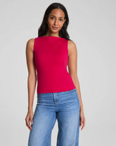 SPANXsmooth® Jersey High Neck Tank | Fuchsia