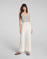SPANXsupersmooth® Stretch Twill Cropped Easy Flare Pant | Ivory