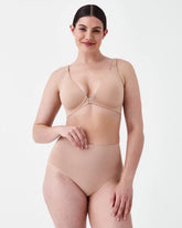 SPANXsmooth® Bra-llelujah!® Adjustable Plunge Wireless Lift Bra | Toasted Oatmeal