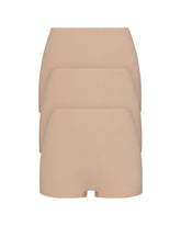 SPANXsmooth® Fit-To-You Boyshort 3-Pack Box | Toasted Oatmeal
