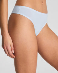 SPANXsmooth® Fit-To-You Supima® Cotton Thong 3-Pack Box | Summit/Clay/Timeless Navy