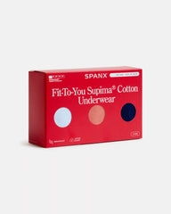 SPANXsmooth® Fit-To-You Supima® Cotton Brief 3-Pack | Summit/Clay/Timeless Navy