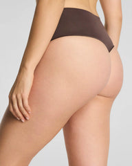 SPANXshape® ExtraOrdinary Supima® Cotton Thong | Dark Cacao