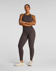 SPANXshape® BodyLine Full-Length Leggings with Mid-Tummy Compression | Dark Cacao