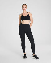 SPANXshape® BodyLine Full-Length Leggings with Mid-Tummy Compression | Very Black