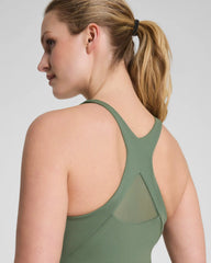 SPANX® BoostUp V-Neck Shelf Tank | Eucalyptus