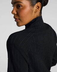SPANX® BoostUp Glow Weave Full Zip Jacket | Very Black