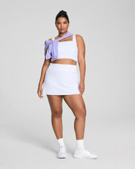 SPANX® BoostUp Cropped Square Neck Shelf Tank | Vivid White