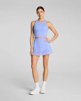 SPANXshape® BodyLine Sheerious Skort with Mid-Tummy Compression, 15" | Hyacinth