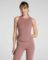 SPANX® PowerPlay High Neck Shelf Tank | Rosa