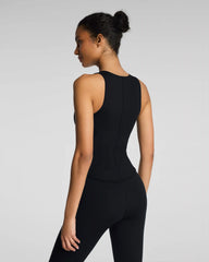SPANX® PowerPlay High Neck Shelf Tank | Very Black