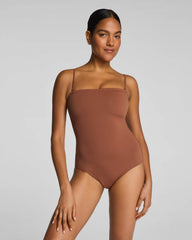 SPANXshape® Swim Bandeau One Piece | Caraway
