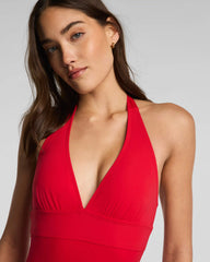 SPANXsculpt® Swim Halter One Piece | SPANX® Red