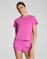 SPANX® BoostUp Crewneck Tee with StayCool Tech | Aurora
