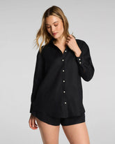 SPANX® Beach Button Down | Very Black