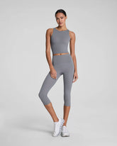 SPANXshape® Booty Boost® Cropped Leggings, 19" | Anthracite