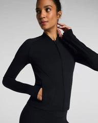 SPANX® PowerPlay Contour Full Zip Jacket | Very Black