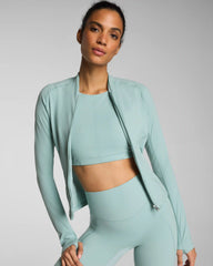 SPANX® PowerPlay Contour Full Zip Jacket | Wave