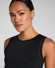 SPANX® BodyLine Sheerious Crewneck Tank | Very Black