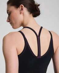 SPANX® BoostUp Scoop Neck Shelf Tank with StayCool Tech | Very Black