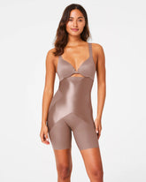 SPANXshape® Satin-X™ High-Waisted Mid-Thigh Short | Cafe Au Lait