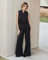 SPANX AirEssentials® Shawl Collar Half Zip Jumpsuit