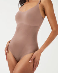 SPANXshape® Invisible Cami Thong Bodysuit | Cafe Au Lait