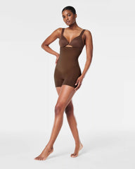 SPANXsculpt® Seamless Power High-Waisted Shorty | Chestnut Brown