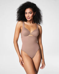 SPANXsculpt® Seamless Power High-Waisted Thong | Cafe Au Lait