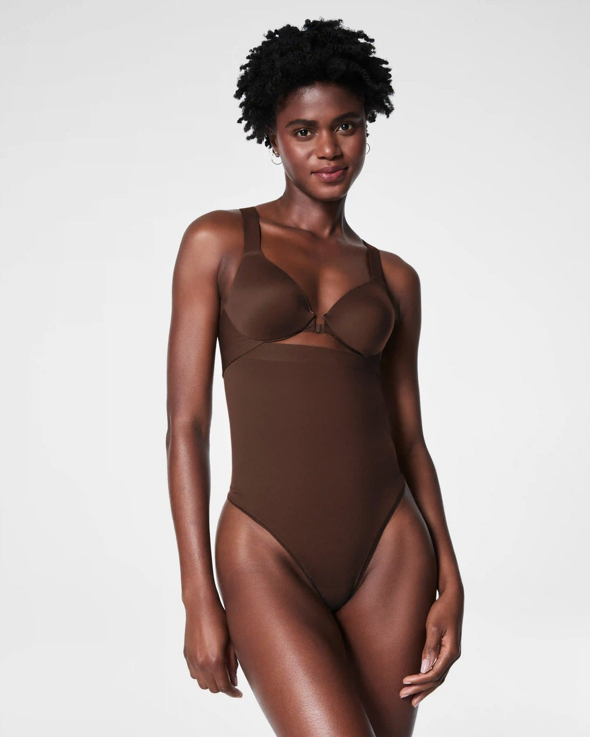 SPANXsculpt® Seamless Power High-Waisted Thong | Chestnut Brown