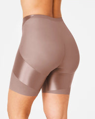 SPANXshape® Satin-X™ Mid-Thigh Short | Cafe Au Lait