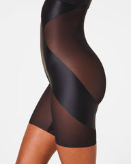 SPANXshape® Satin-X™ High-Waisted Mid-Thigh Short | Very Black