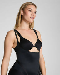 SPANXsupersculpt® Transform Open-Bust Mid-Thigh Bodysuit | Very Black