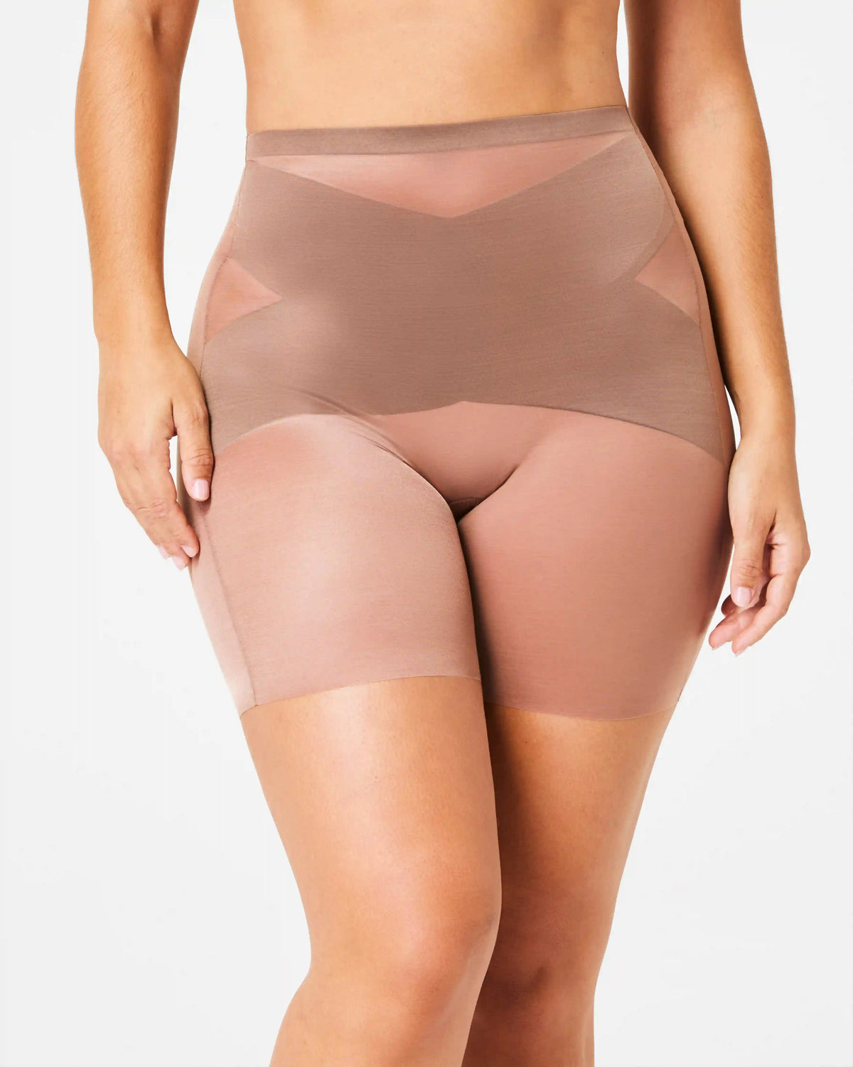 SPANXshape® Skinny Britches® Mid-Thigh Short | Champagne Beige