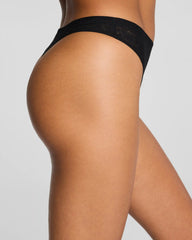 SPANXsupersmooth® Day to Date Night Lace Thong | Very Black