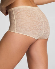 SPANXsupersmooth® Day to Date Night Lace Boyshort | Toasted Coconut