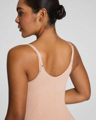 SPANXsculpt® GoFigure Open-Bust Mid-Thigh Bodysuit | Chai